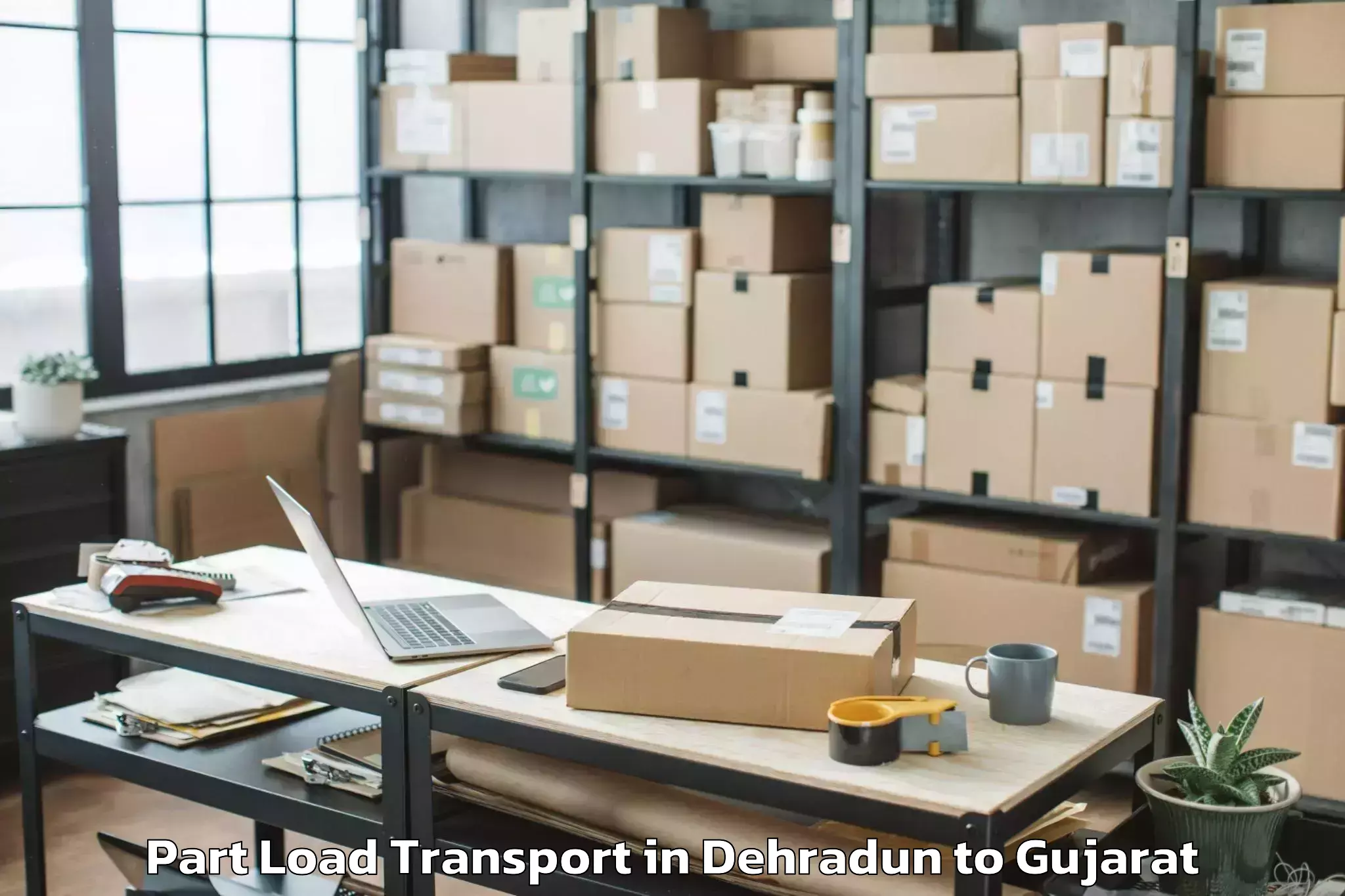 Reliable Dehradun to Devgadh Baria Part Load Transport